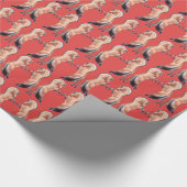 Het opfokken van Noors Fjord Paardenpakpapier Cadeaupapier (Hoek)