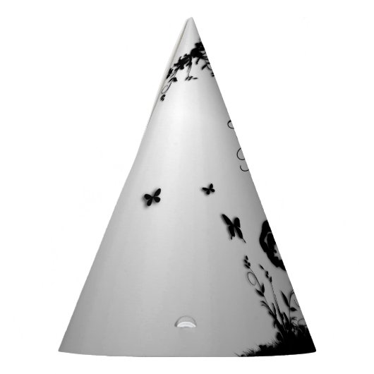 Het opfokken van Zwarte Stallion / Horse op Zilver Feesthoedjes (Links)