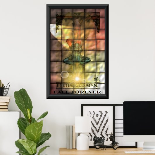 Het opgehangen man poster (Thuiskantoor)