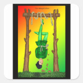 Het opgehangen Man - Sticker (Voorkant)