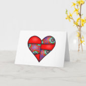 Het opgevulde Gewatteerde Gestikte Rood van het Kaart (Gele Bloem)