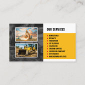 Het opgraven, Land het ontruimen, Bouw Visitekaartje (Achterkant)