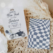 Het opgroeien twee Snelle blauwe auto van de Ras 2 Kaart