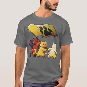 Het opheffen van de Iwo Jima katten de wereldheers T-shirt