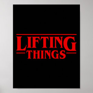 Het opheffen van dingen Funny Deadlift Squat Bench Poster