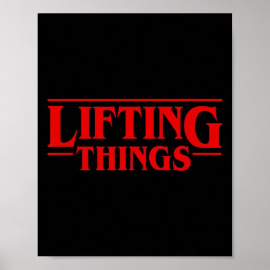 Het opheffen van dingen Funny Deadlift Squat Bench Poster (Voorkant)