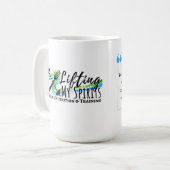 Het opheffen van Mijn Mok van de Koffie van de Spi (Voorkant links)