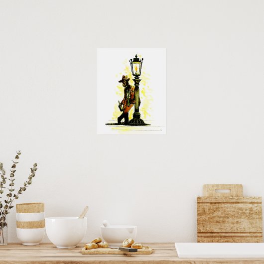 Het ophouden van de lamppost poster (Keuken)