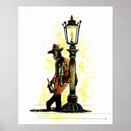 Het ophouden van de lamppost poster (Voorkant)