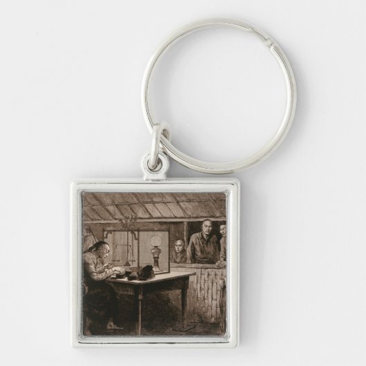 Het opiumverkeer sleutelhanger (Voorkant)