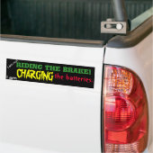 Het opladen van de batterijen bumpersticker (Op Truck)