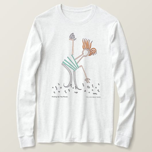 Het Oplappen Van De Brokken - Draagbare Kunst - T-shirt (Design voorkant)