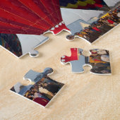 Het oplaten van het luchtballonnen legpuzzel (Zijkant)