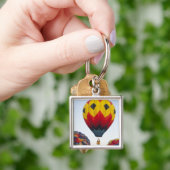 Het oplaten van hete luchtballonnen sleutelhanger (Hand)