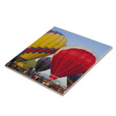 Het oplaten van heteluchtballonnen tegeltje (Zijkant)
