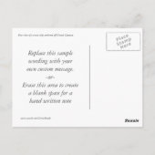 Het opleggen van Bow Briefkaart (Achterkant)