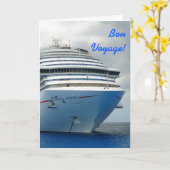 Het opleggen van Bow Custom Bon Voyage Kaart (Gele Bloem)