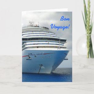 Het opleggen van Bow Custom Bon Voyage Kaart