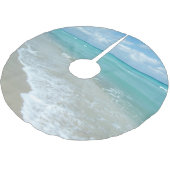 Het opnieuw plaatsen van de Blauwe Beach Ocean Lan Kerstboom Rok (Gekanteld)