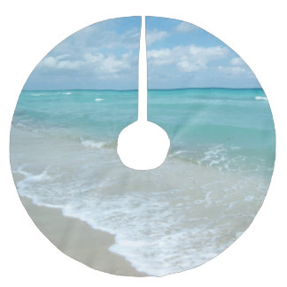 Het opnieuw plaatsen van de Blauwe Beach Ocean Lan Kerstboom Rok