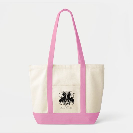Het opnieuw uitwerken van  leeuwen gebeurt gelukki tote bag (Voorkant)