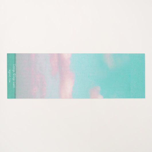 Het opnieuw verzachten van de oceaanroze wolk Mode Yogamat (Achterkant (horizontaal))