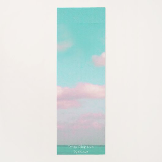 Het opnieuw verzachten van de oceaanroze wolk Mode Yogamat (Achterkant)