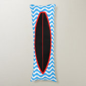 Het opnieuw verzachten van de zwarte blauwe golven lichaamskussen (Voorkant Verticaal)