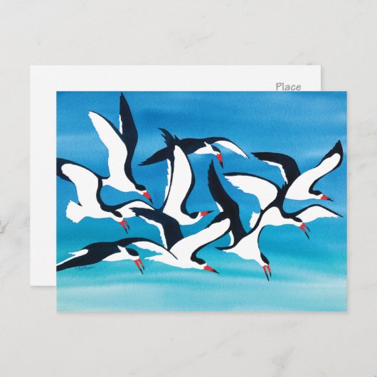 Het oppervlak schaden briefkaart (Voorkant / Achterkant)