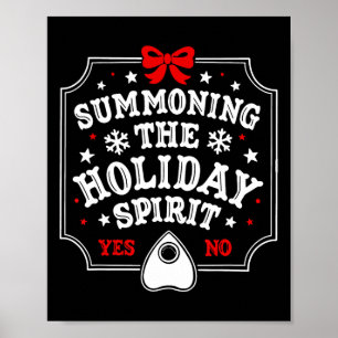 Het oproepen van de vakantie geest Fun Christmas Poster