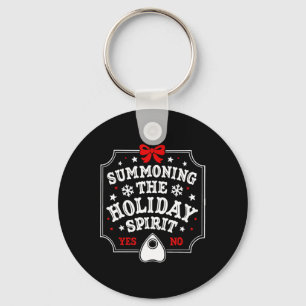 Het oproepen van de vakantie geest Fun Christmas Sleutelhanger