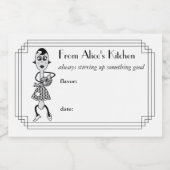 Het oproeren van iets goede voedseletiketten voedselcontainer etiket (Enkel label)