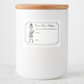 Het oproeren van iets goede voedseletiketten voedselcontainer etiket (Voorkant)