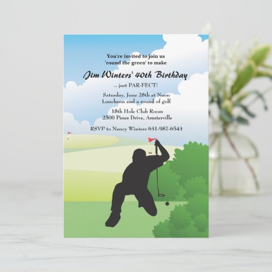 Het opruimen van de Golf heet Uitnodiging (Staand voorkant)