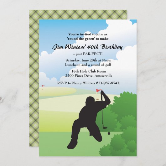 Het opruimen van de Golf heet Uitnodiging (Voorkant / Achterkant)