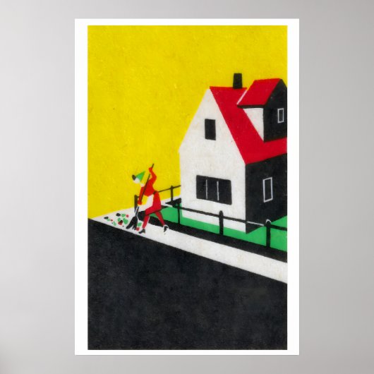 Het opruimen van de straat - Matchbox Print - Esth (Voorkant)