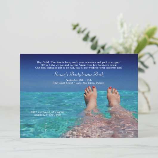 Het opruimen van de Zon Uitnodiging (Staand voorkant)