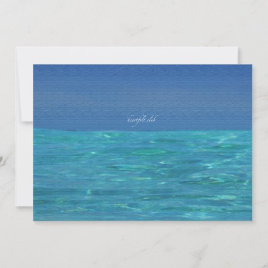 Het opruimen van de Zon Uitnodiging (Achterkant)