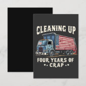 Het opruimen van je 4 jaar Trump-rommel inaugurati Bedankkaart (Voorkant / Achterkant)