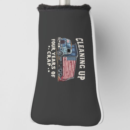 Het opruimen van uw 4 jaar Trump Garbage Inagurati Golfheadcover (Draai 90)