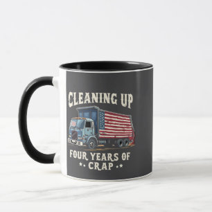 Het opruimen van uw 4 jaar Trump Garbage Inagurati Mok