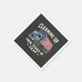 Het opruimen van uw 4 jaar Trump Garbage Inagurati Servet (Hoek)