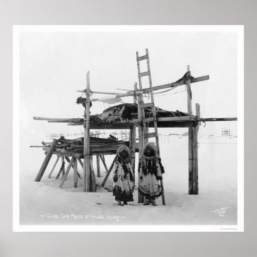 Het opslaan van voedsel in Alaska 1916 Poster (Voorkant)