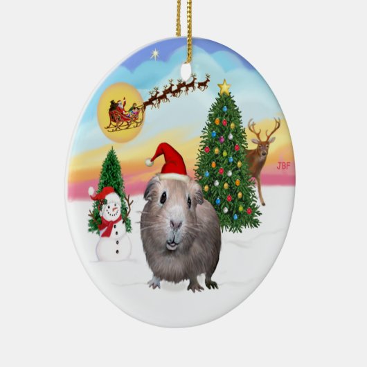 Het opstijgen - Guinee Pig #2 Keramisch Ornament (Rechts)