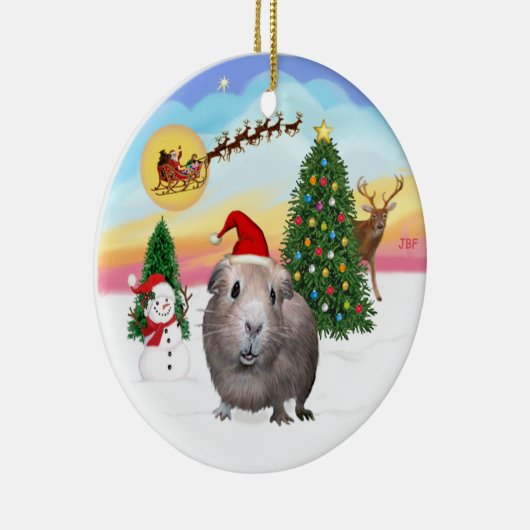 Het opstijgen - Guinee Pig #2 Keramisch Ornament (Rechts)