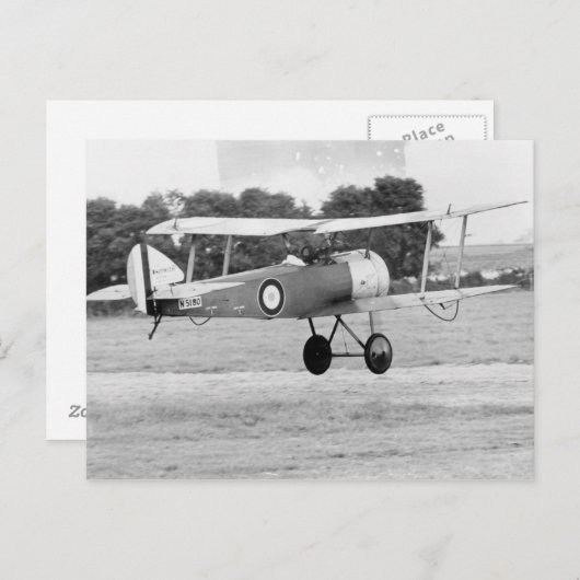 Het Opstijgen van het Vliegtuig van Sopwith Briefkaart (Voorkant / Achterkant)