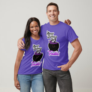Het opstoken van problemen Grappig Halloween Gezeg T-shirt