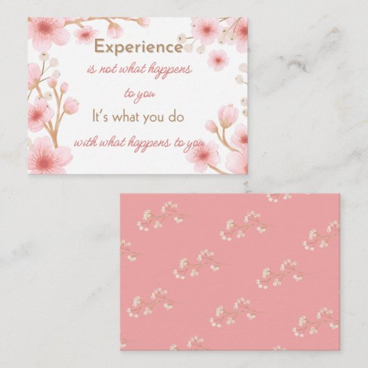 Het optillen van citaat notitiekaart notitiekaartje (Voorkant / Achterkant)