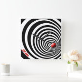 Het Optische Art. van de Tunnel van de tijd Vierkante Klok (Huis)