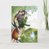 Het Opvlammen van de sleep Vos Kaart (Voorkant)